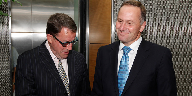 John Banks and Prime Minister John Key. Photo / Mark Mitchell