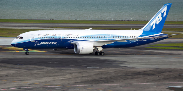The Boeing 787 Dreamliner at Auckland International Airport. Photo / Steven McNicholl