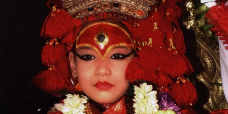 The living goddess Kumari Devi in Kathmandu, Nepal. Photo / Jim Eagles