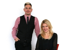 Andrew Laing and Roz Turnbull star in The Red Chair.