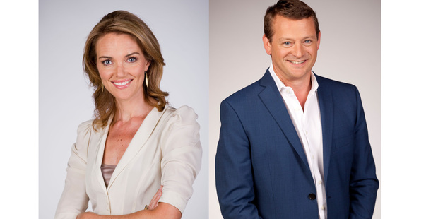 Petra Bagust and Rawdon Christie wake up with you on TV One's Breakfast show. Photo / NZ Herald