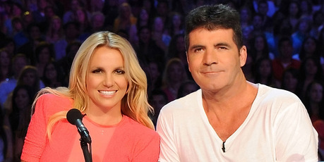 Britney Spears and Simon Cowell try to out-nasty each other on the judges' bench. Photo / AP