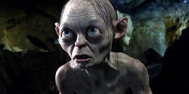 A new image from The Hobbit: An Unexpected Journey shows Gollum in action. Photo / AP