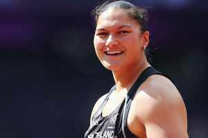 Valerie Adams arrives in Auckland tomorrow morning. Photo / Getty Images