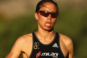 Andrea Hewitt lost ground on her rivals jostling for the world triathlon title. Photo / Getty Images.