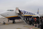 Budget carrier Ryanair accounts for almost 70 per cent of traffic through Stansted Airport. Photo / AP
