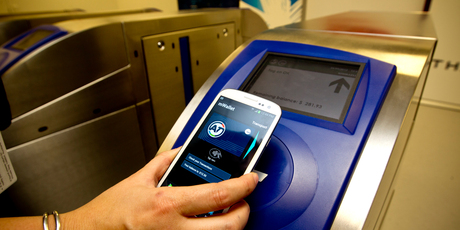 Telecom is testing a new mobile wallet to be used on Auckland Transport's system. Photo / Dean Purcell