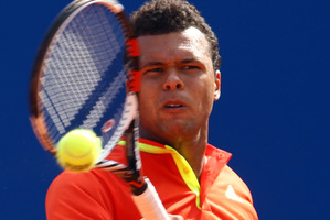 Jo-Wilfried Tsonga could bring his crowd-pleasing style to Auckland.
Photo / Getty Images