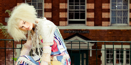 Victim by London-based Taiwanese designer Mei Hui Liu recycles vintage textiles and laces to create whimsical, one-off pieces. Photo / David Shih