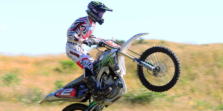 Pahiatua's Paul Whibley (Yamaha YZ450F) is edging closer to the No.1 spot in the USA for the second time in his career. Photo / Andy McGechan, BikesportNZ.com