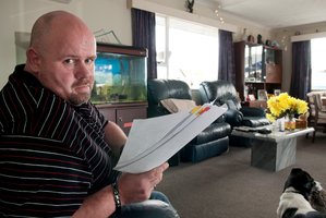 Alan Hall is battling IAG insurance over wrecked food, a bed and carpet. Photo / David Alexander
