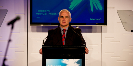 Telecom CEO Simon Moutter. Photo / Dean Purcell