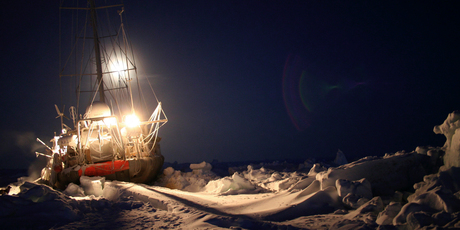 The Tara's scientific research has included getting locked in Arctic Sea ice so its crew could study climatic conditions in the polar regions. Photo / Supplied