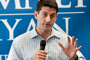 Paul Ryan won a gold medal in dishonesty. Photo / AP