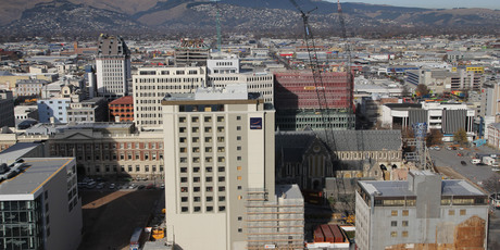 The earthquake damaged Christchurch CBD. File photo / Geoff Sloan