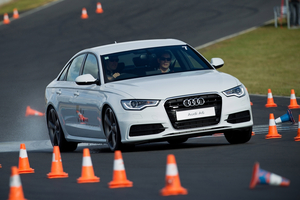 Car racing at Hampton Downs followed by clay-pigeon shooting have been used to test interest for a potential share market listing of Moa beer. Photo / Supplied