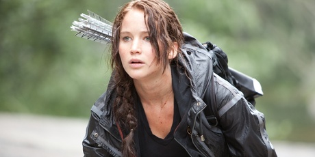 Jennifer Lawrence stars in a movie based on The Hunger Games book series, voted the top read by New Zealand children. Photo / Roadshow
