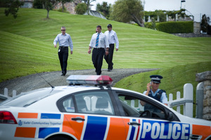 The hearing of the police raid on Kim Dotcom's Coatesville residence continues in court this week. Photo / Natalie Slade