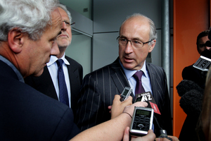 Paul Davison, QC, (right) is fighting every inch of the way for Kim Dotcom and believes the GCSB was spying on his client much earlier than it has admitted. Picture / Sarah Ivey