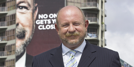 Close Up presenter Mark Sainsbury outside the TVNZ building in Auckland. File photo / Herald on Sunday