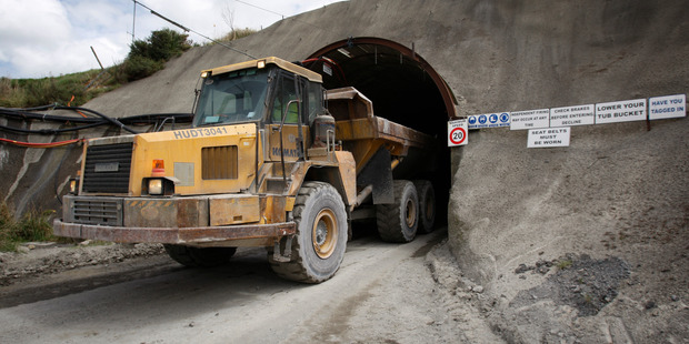 The entrance of the Newmont Waihi Gold company's underground Favona Mine at Waihi. Photo / Richard RobinsonDELVING