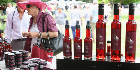 The Damson Collection on display at a farmers' market Farmers' in Hastings. Photo / Supplied