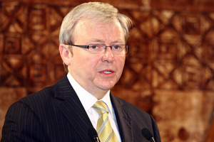 Former Australian Prime Minister Kevin Rudd. Photo / NZPA File