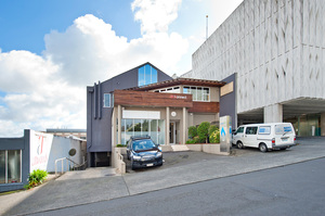Exterior view of the commercial building in Cleveland Rd which is being auctioned.
