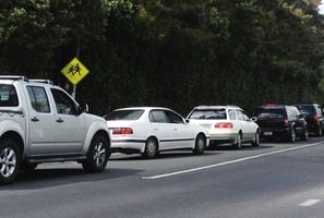 Ground traffic was moving slowly at Ardmore. Photo / Greg Bowker