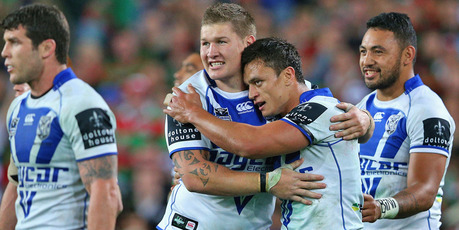 The Bulldogs advanced to the grand final after easing by the Rabbitohs on Saturday. Photo / Getty Images