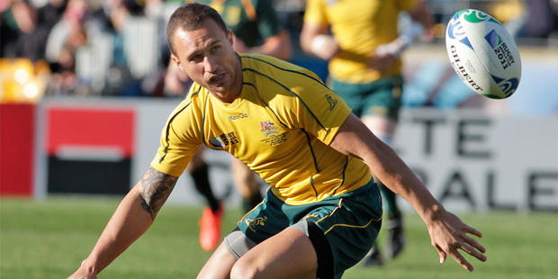 Quade Cooper may have played his last test for the Wallabies. Photo / Mark Mitchell
