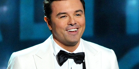 Seth MacFarlane admitted he hadn't attended rehearsals after a microphone fail at the Emmys. Photo / AP