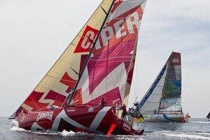 The third leg is a 3300 nautical mile stage from the Maldives to Sanya in China. Photo / CAMPER ETNZ-Volvo Ocean Race
