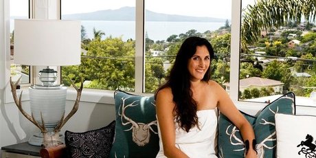 Shelleece Stanaway takes a modern approach to decorating a beachside home. Photo / Babiche Martens