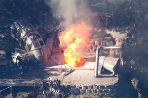 Pike River mine blast. Photo / Mark Mitchell