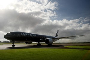 Air New Zealand saw earnings fall 45 per cent to $75 million for the year ended June 30 and said it was reviewing long-haul routes. Photo / Greg Bowker
