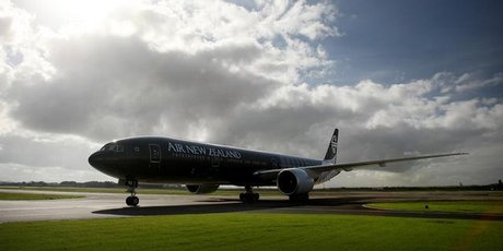 Air New Zealand saw earnings fall 45 per cent to $75 million for the year ended June 30 and said it was reviewing long-haul routes. Photo / Greg Bowker