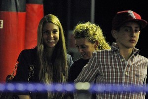 Jaime Ridge with mother Sally at the boxing gym. Photo / Christine Cornege