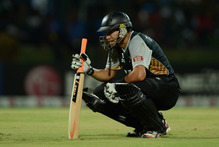 Captain Ross Taylor feels the pressure during New Zealand's loss to the West Indies. Photo / Getty Images