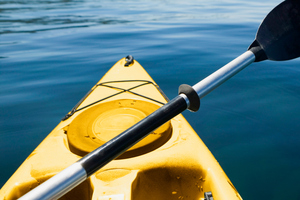 An officer borrowed a kayak from the nearby Hunting and Fishing store. Photo / Thinkstock