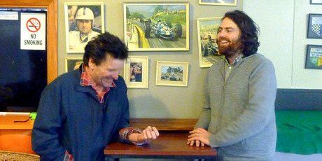 Barry Saunders (left) and Samuel Flynn Scott.