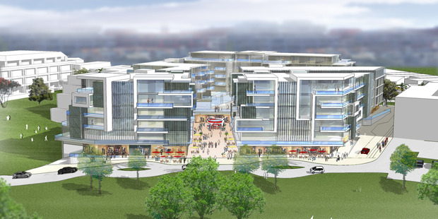 An artist's impression of how the planned new buildings would appear from the beachfront reserve. Photo / Supplied