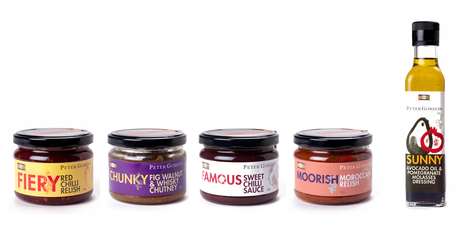Peter Gordon's gourmet range of sauces for Sabato. Photo / Supplied
