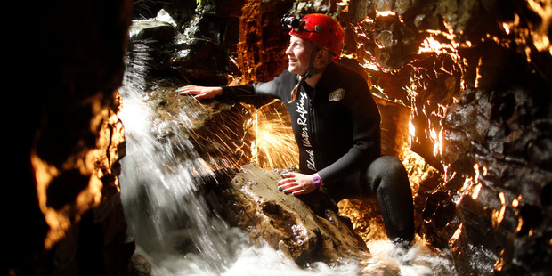 On a blackwater rafting adventure, bravery will be rewarded by an adrenaline kick and awesome sights. Photo / Supplied