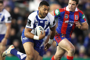 Krisnan Inu will be hoping to work the charm when he turns out for the Bulldogs today.
Photo / Getty Images