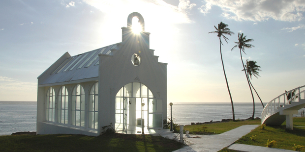 Chapel by the beach on the Coral Coast, Fiji. Photo / Tourism Fiji