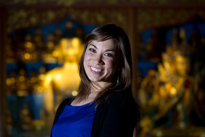 Junelle Groves now goes regularly to the Dorje Chang Institute. Photo / Steven McNicholl