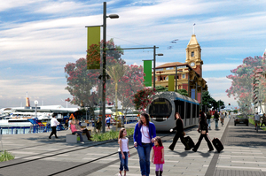 An artist's impression of plans for Quay St. Photo / Supplied