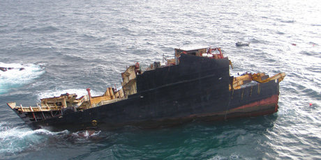 The Rena clean-up and salvage operation has so far cost the Crown about $47 million. Photo / Supplied