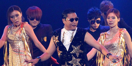 South Korean rapper Psy sings the Gangnam Style song. Photo / AP